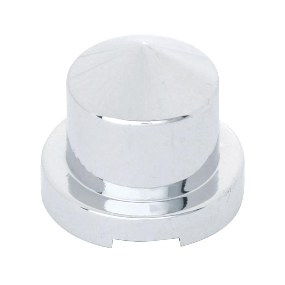 1/2" x 1" Chrome Plastic Pointed Nut Cover - Push-On (10 Pack)