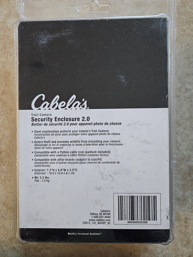 Cabelas Trail Camera Security Enclosure 2.0