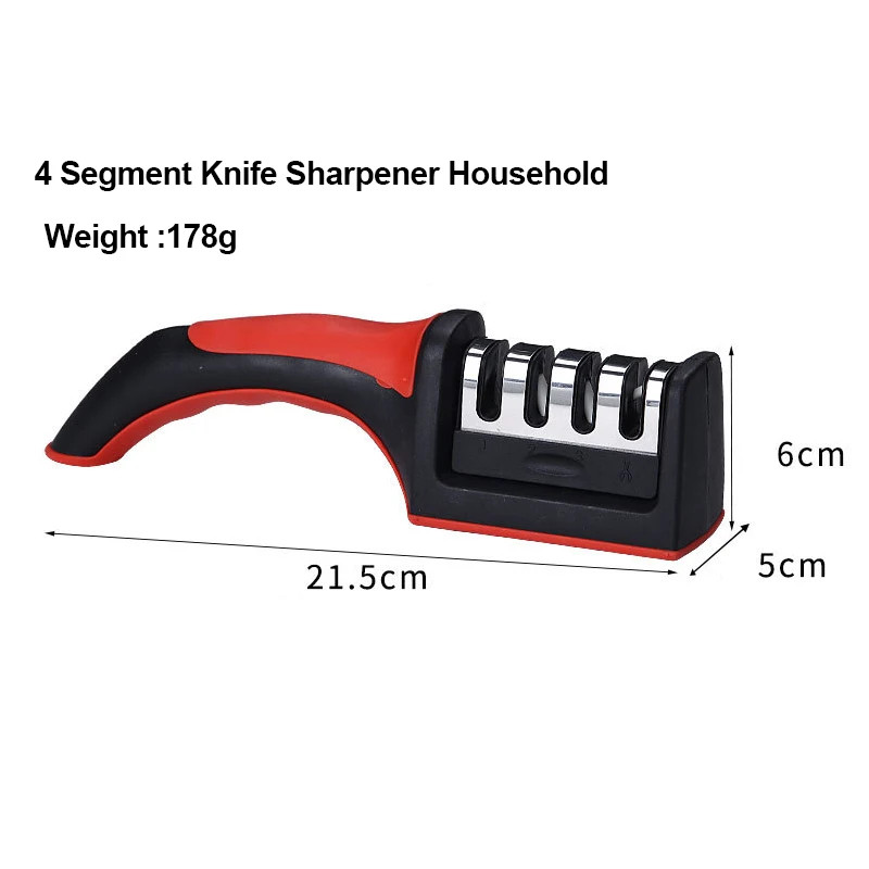 4-Segment Knife Sharpener Multi Functional Handheld Sharpening Tool