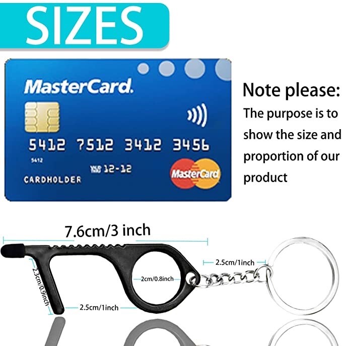 10Pack No-Touch Door Opener Tool