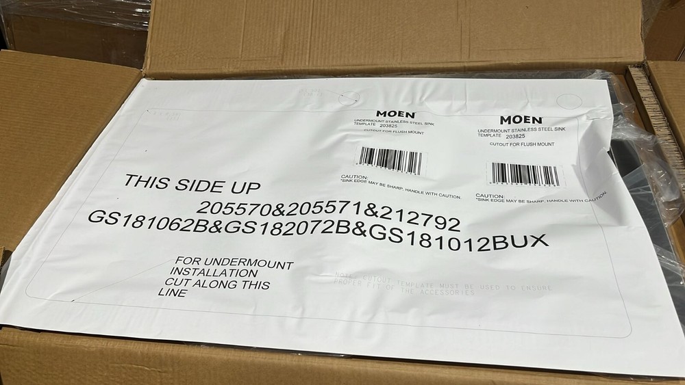 Moen 205571 Kitchen Sink Drop-In/ Undermount Stainless With Mounting Hardware