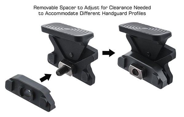 Leapers UTG Angled Index Thumb Mount - M-LOK - Black