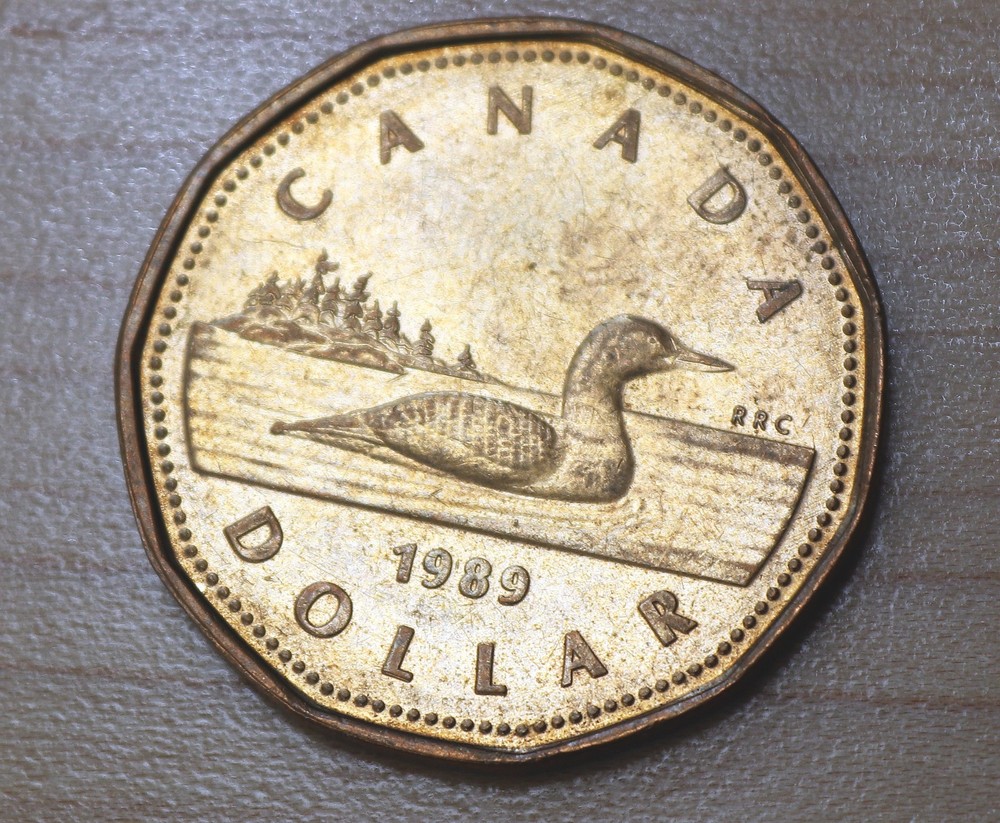 1989 Canada 1 Dollar Canadian Loon