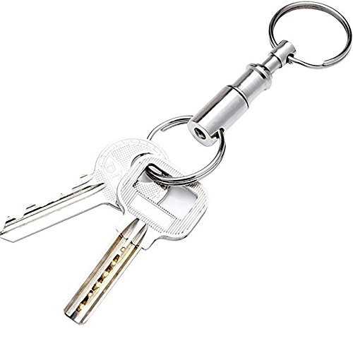 Quick Release Pull Apart Valet Keychain Accessory Detachable for