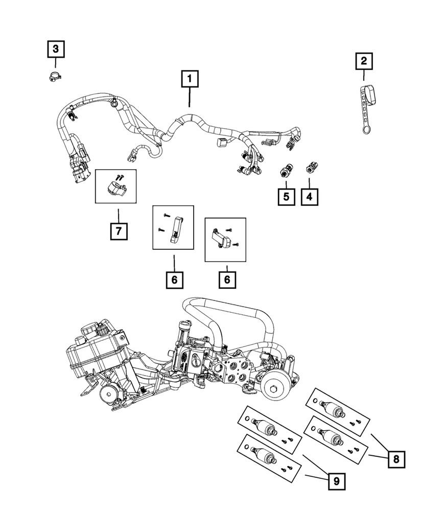 Genuine Mopar Transmission Wiring 68226963AA