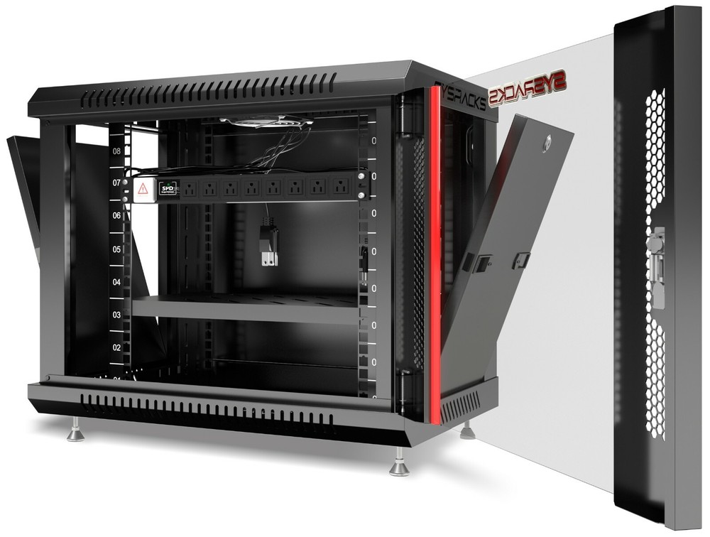 Sysracks 9U Wall Mount Network Data IT Server Cabinet Rack Lockable Enclosure