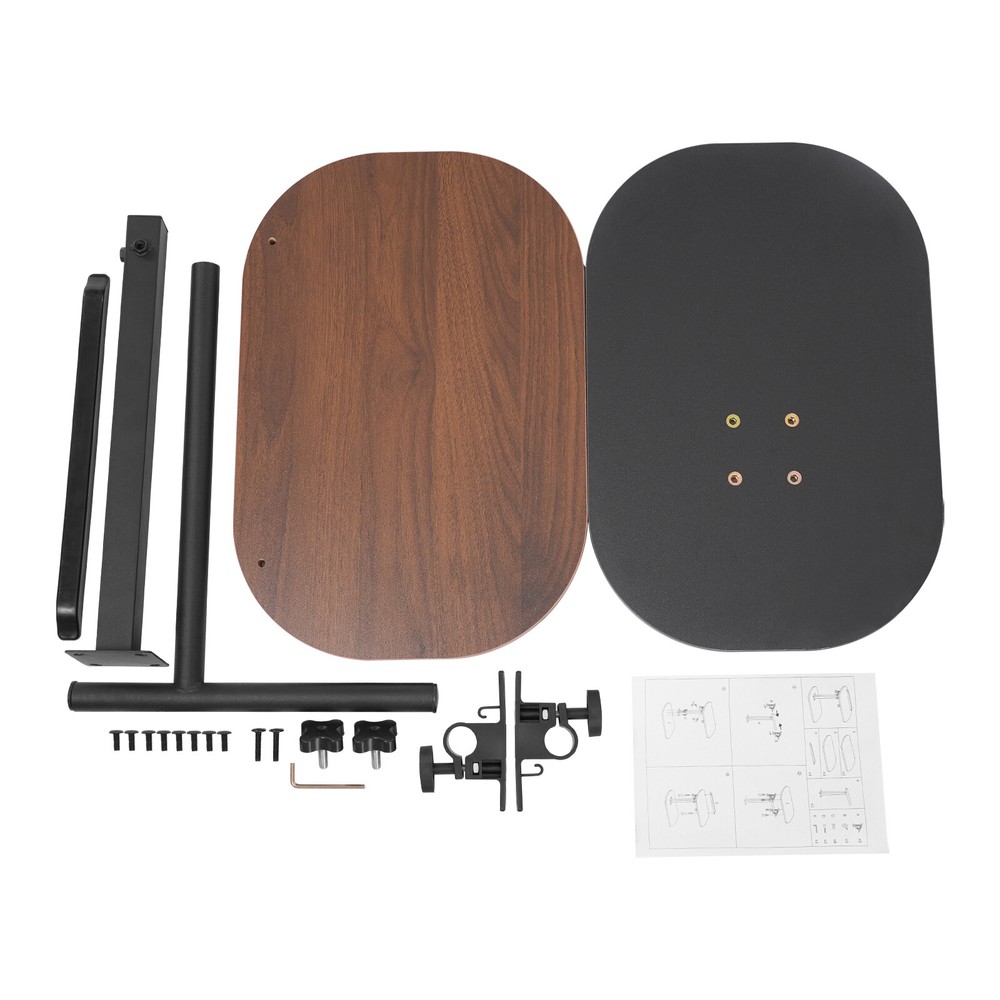 C-shaped Side Table Sofa Table for Living Room+Study Height Adjustable SideTable