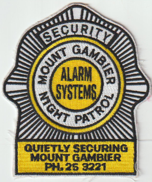 Mount Gambier South Australia Night Patrol Security patch