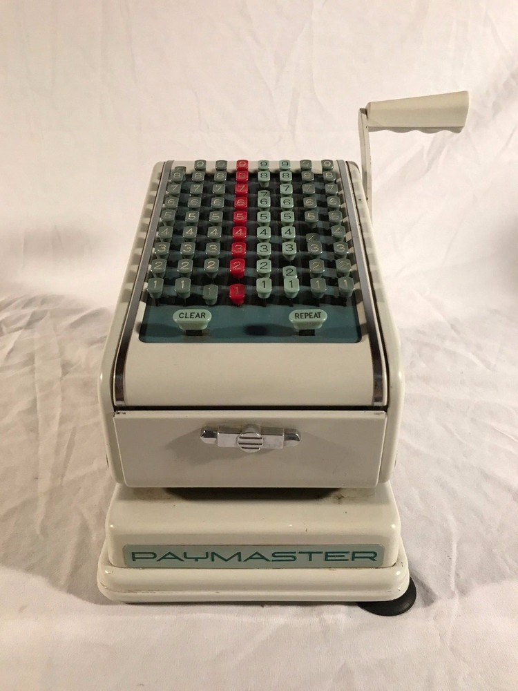Vintage Paymaster Check Writing Machine Series 700