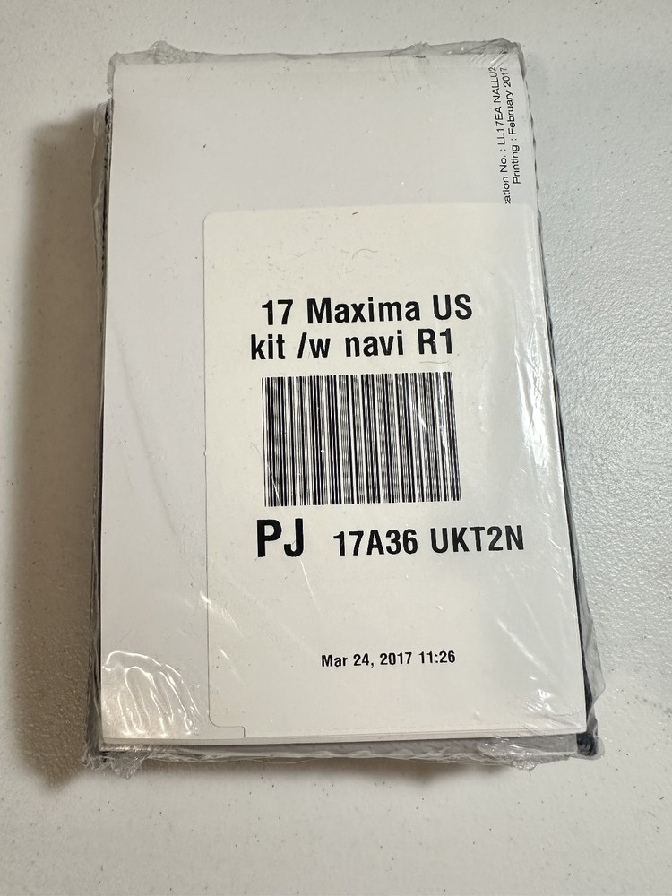 2017 Nissan Maxima Owners Manual Set OEM
