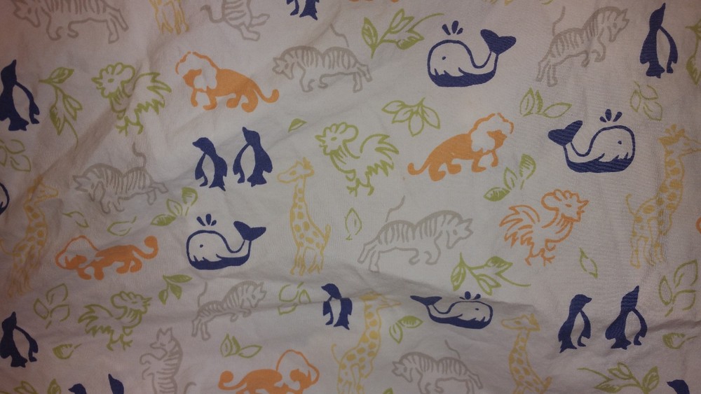 Pottery Barn Kids "Animals" Crib Fitted Sheet