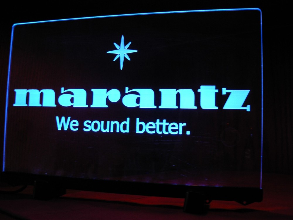 MARANTZ ETCHED ACRYLIC LED SIGN