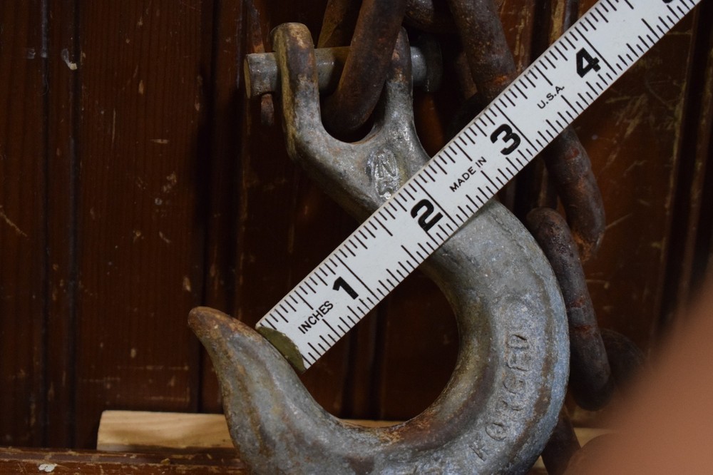 FORGED LOGGING 5" HOOK 2" CHAIN LINKS 16" OVERALL LENGTH BINDING LOAD RIGGER RIG