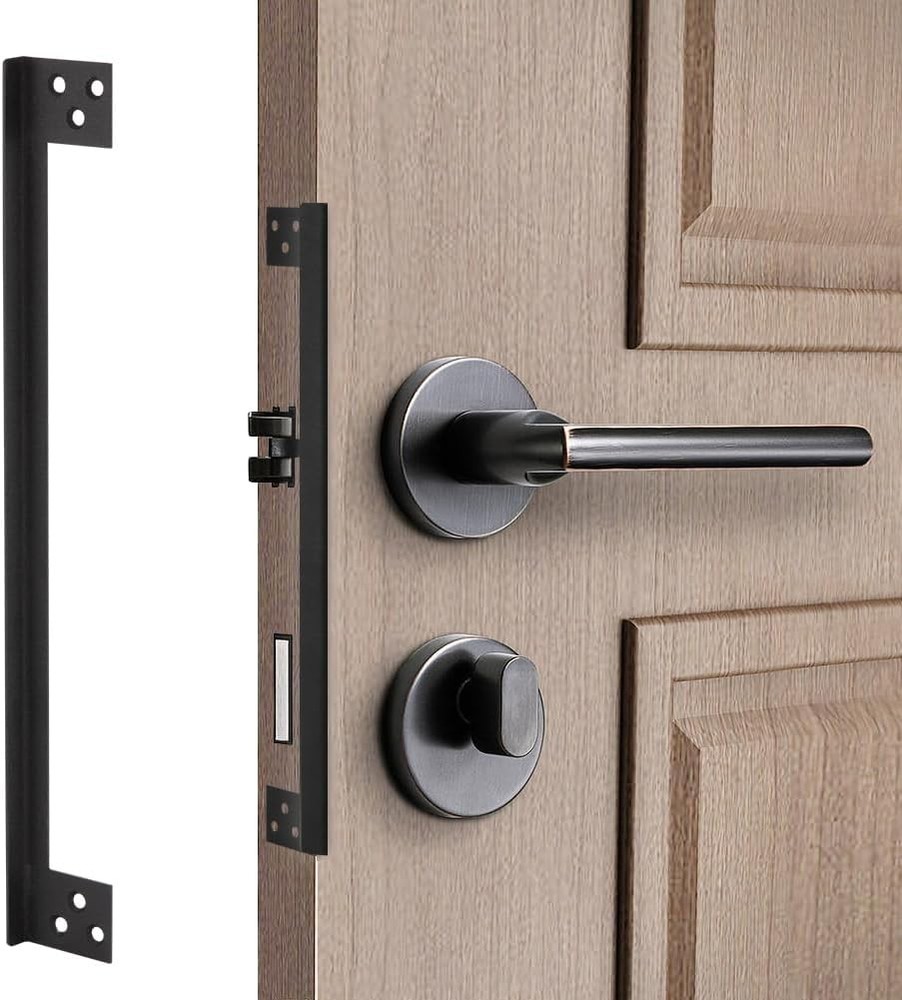 Door Latch Guard Plate Outswing Security Shield Cover