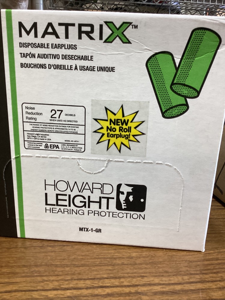 200 Matrix Howard Light hearing PPE.NNR-27, No roll earplug