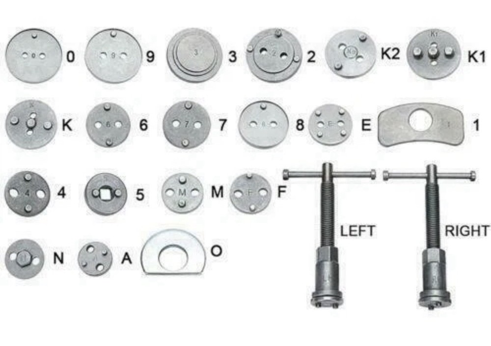 Heavy Duty Disc Brake Caliper Tool Set & Wind Back Kit CAR DISC TOOL 22PCS