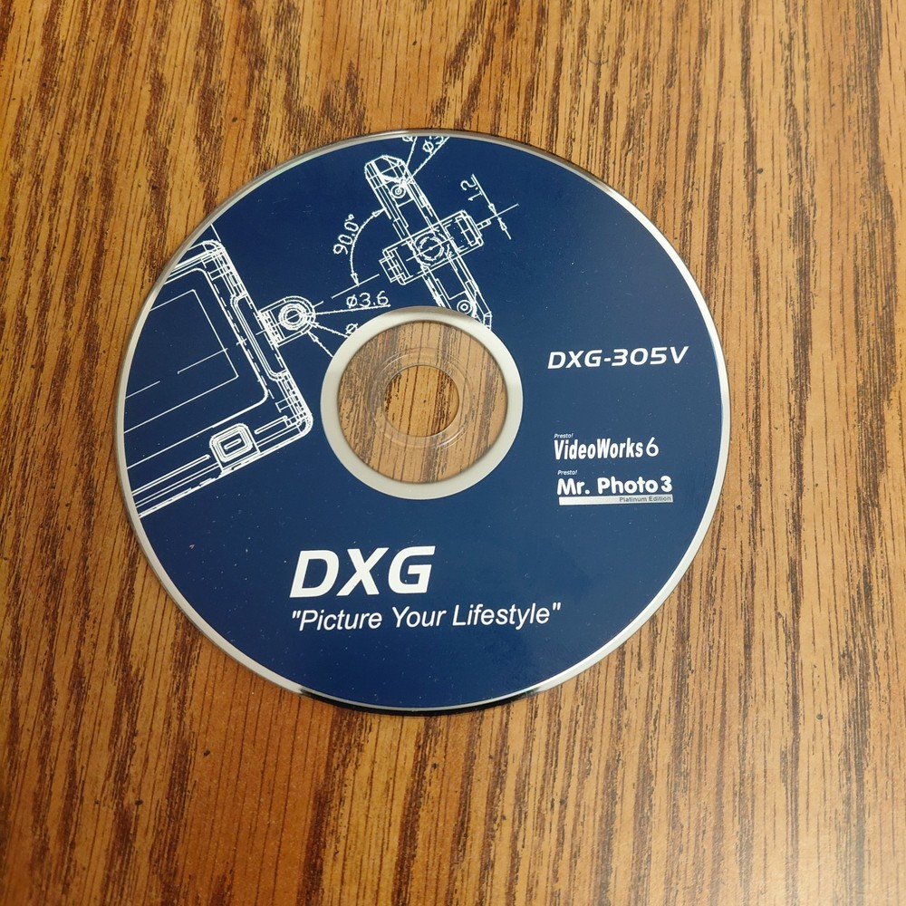 DXG DXG-305 Software Disc