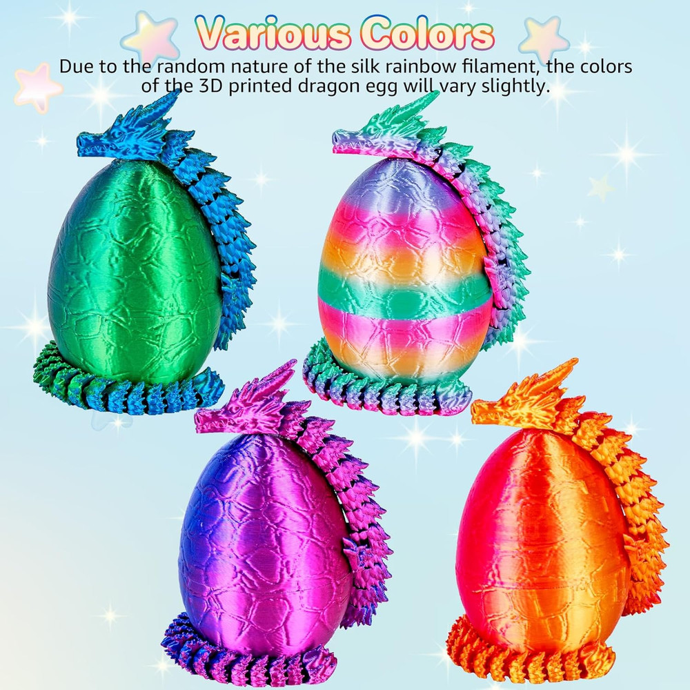 4Pcs 3D Printed Dragon Eggs Mini with 8.86inch 4pack1