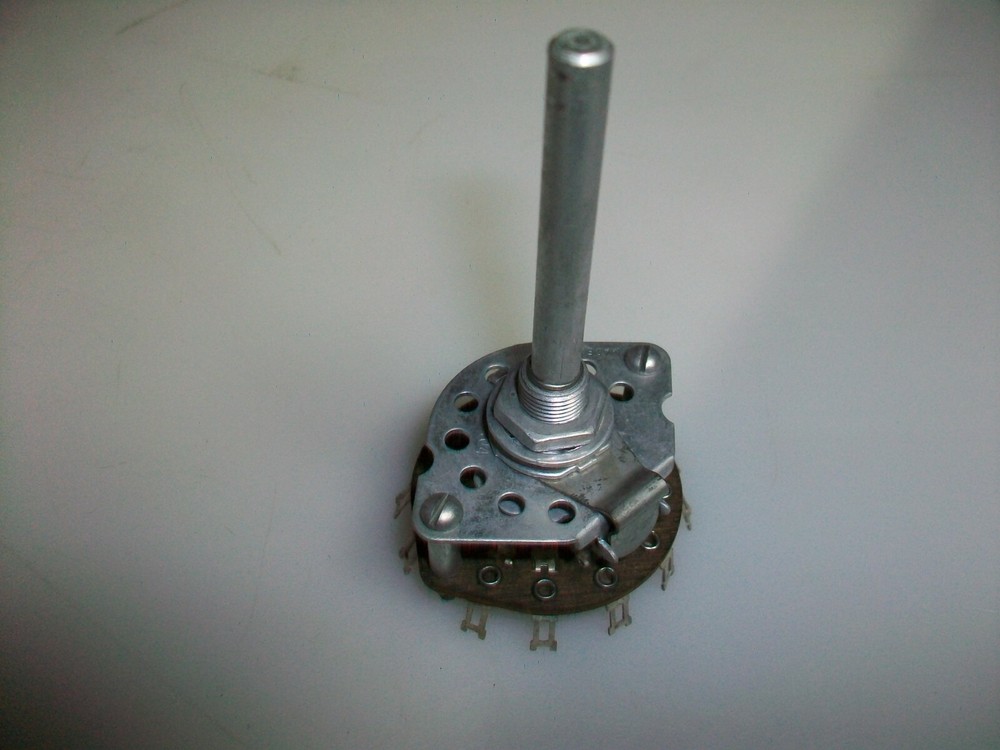 CENTRALAB CRL 1404 5 POSITION 2 POLE ROTARY SWITCH