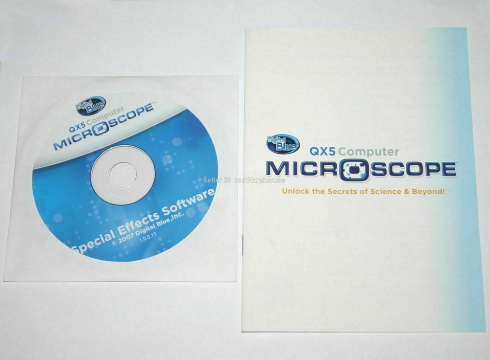 Digital Blue QX5 Microscope Handheld to 200x Science Computer Lab Kit USB Kids