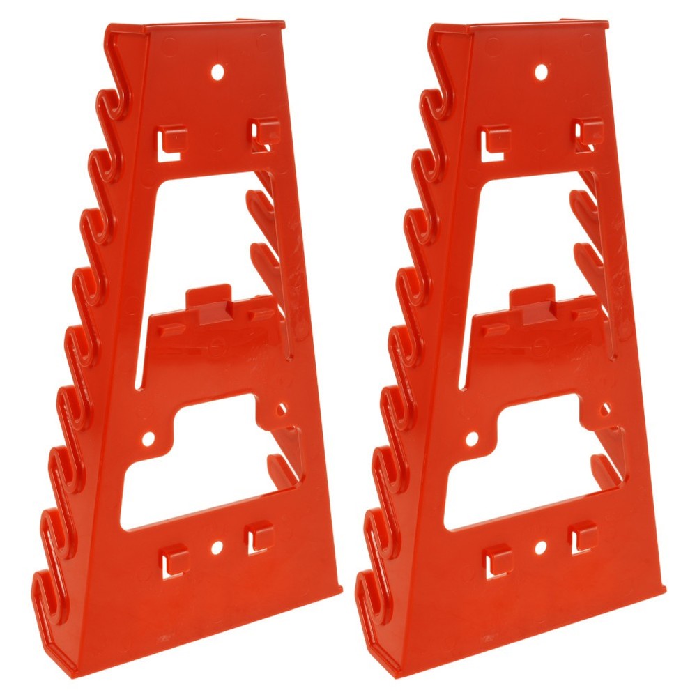 2pcs Wrench Organizer Toolbox Holder Wall Mounted Wrench Rack Tool Trays