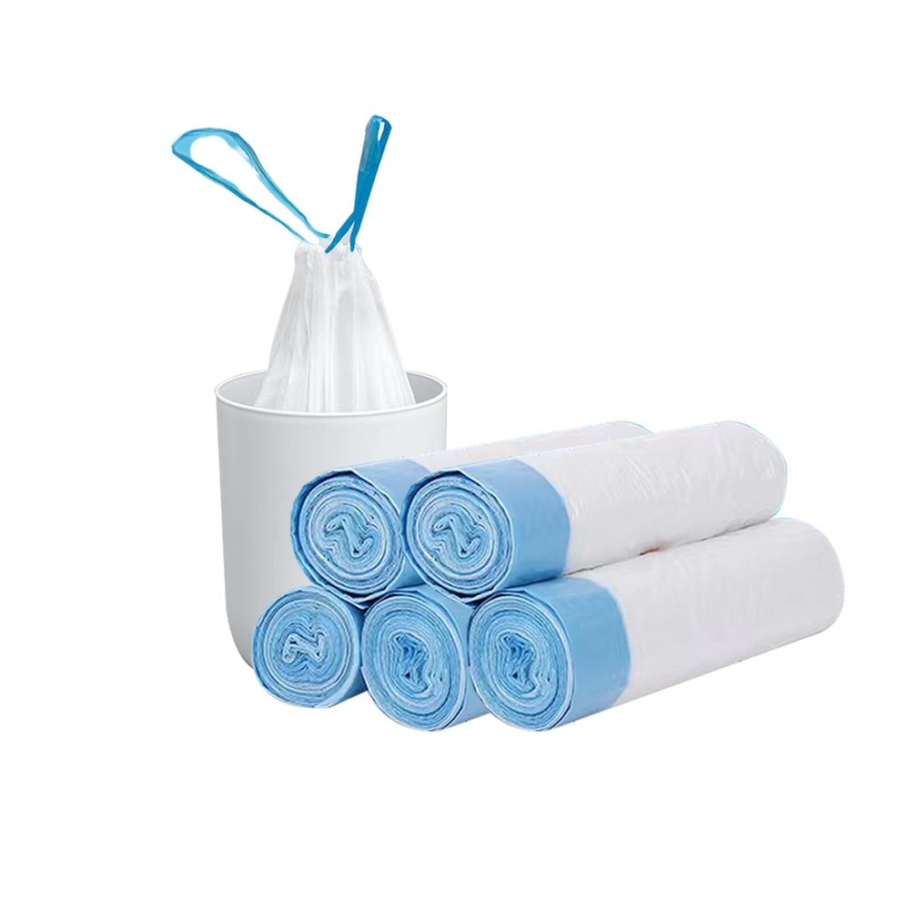 Garbage Bags Small Drawstring Bin Bags 12l 45x50cm 75 Pcs regular Bagged