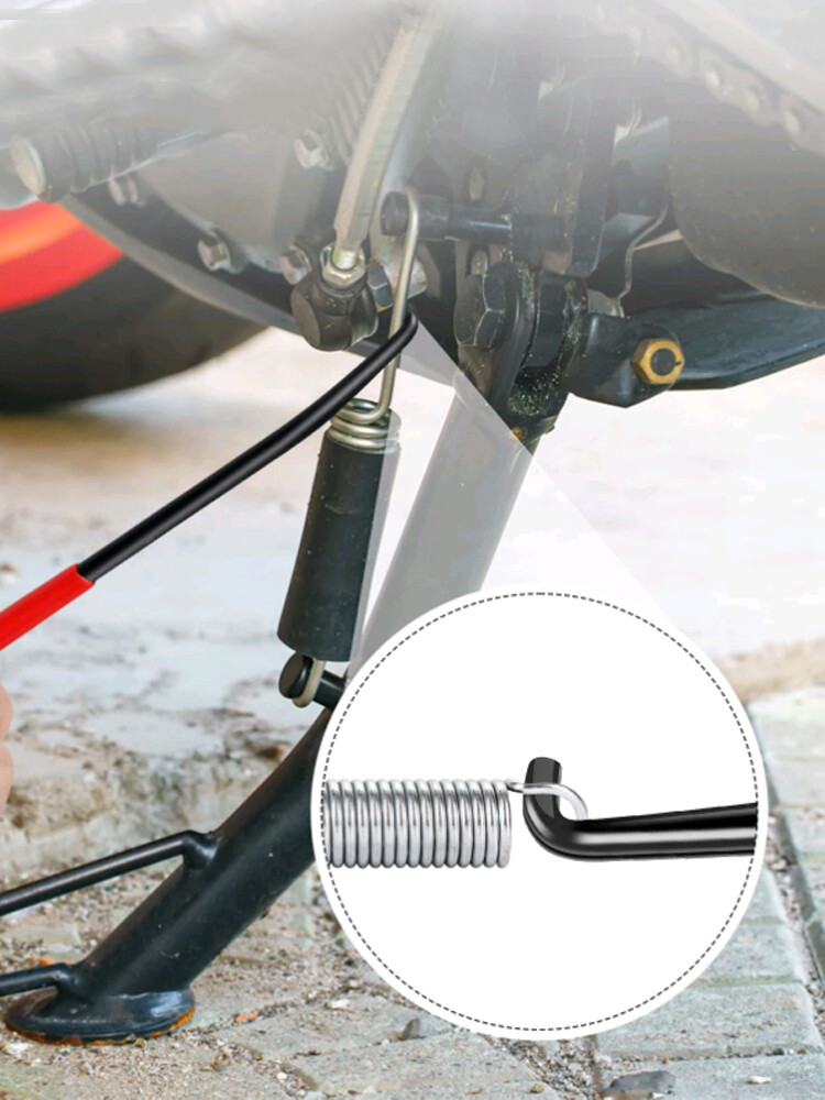 Motorcycle Exhaust Tension Spring Hook T-Type Handle Puller Tool Stainless Steel