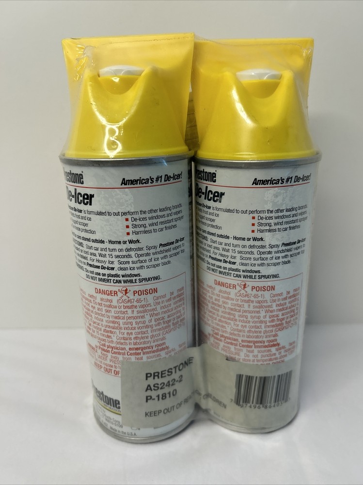 Prestone Windshield De-Icer For Wipers And Windows w/ Ice Scraper PLEASE READ