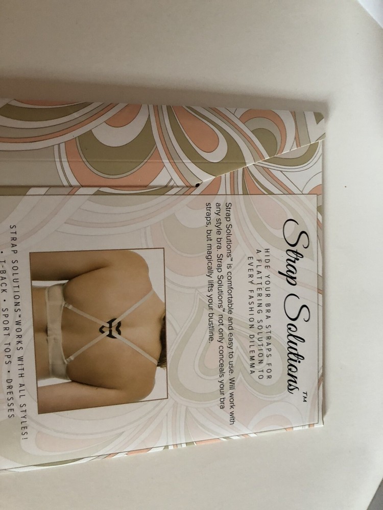 Strap Solutions 3 pack fashionforms for bra straps clear black nude A3