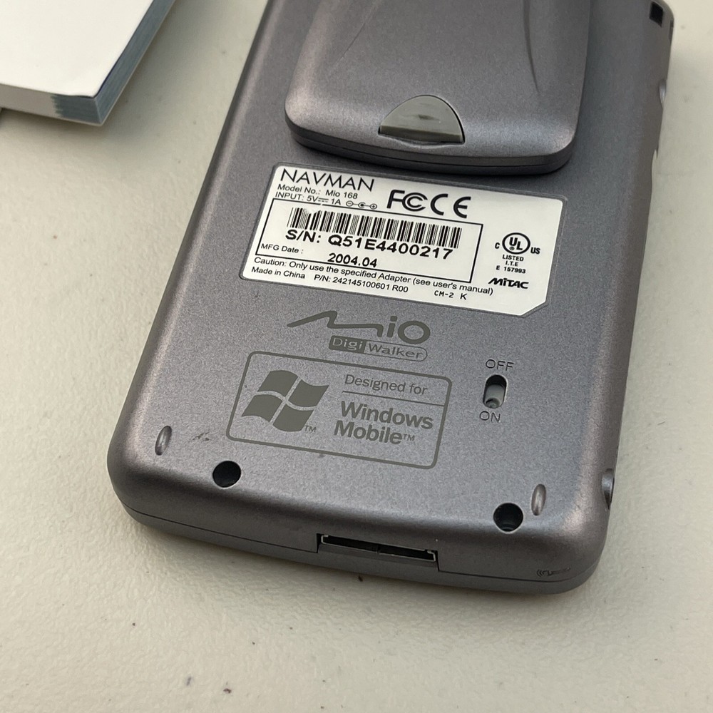 Navman Mio 168 Pin Pocket Interactive Navigation Tested and working **READ**