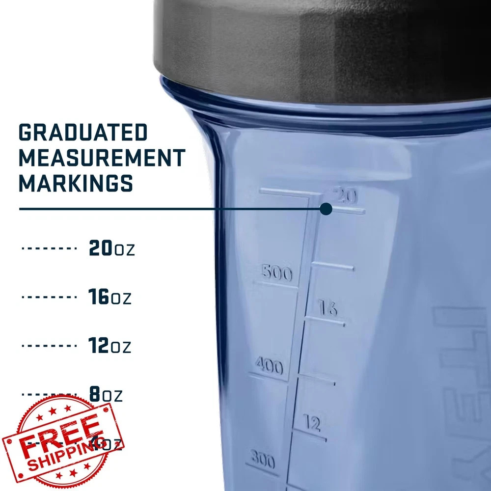Yonder Shaker Bottle 27oz Navy Blender Vortex Pre Workout