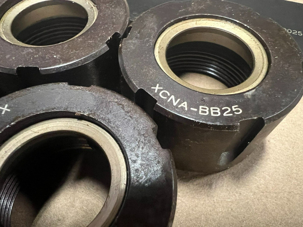 COMMAND ER25 NUT WRENCH + (5) ER25 COLLET NUTS