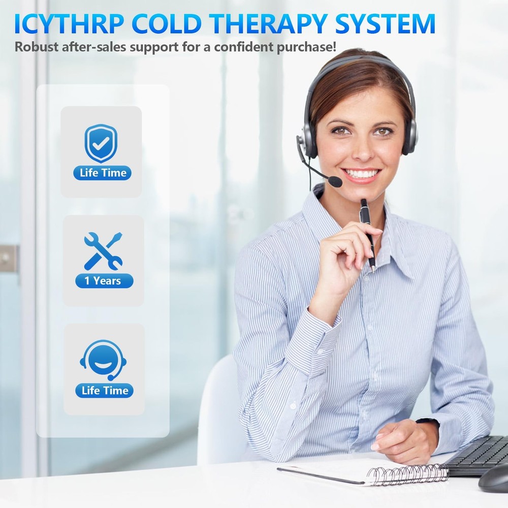 Cold Therapy Machine with Programmable Timer Portable Ice Machine for Knee Af...