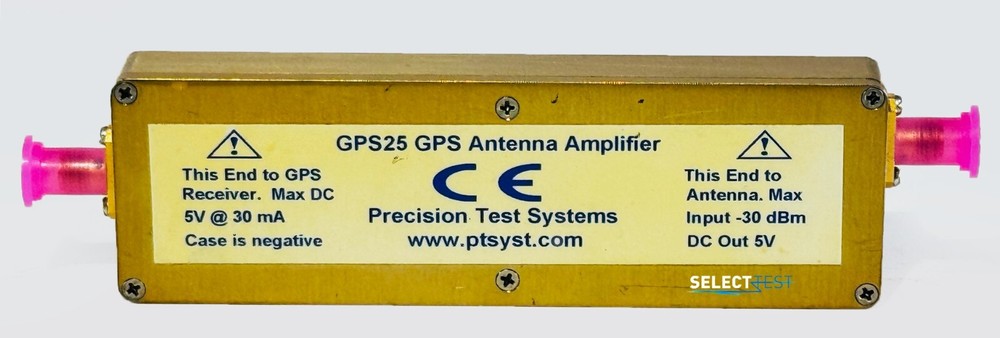 PRECISION TEST SYSTEMS GPS25 INLINE GPS ANTENNA AMPLIFIER ***LOOK*** (REF: 102N)
