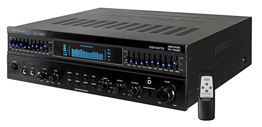 Technical Pro 1500 Watt Home Karaoke Machine System+(2) 6.5" Ceiling Speakers