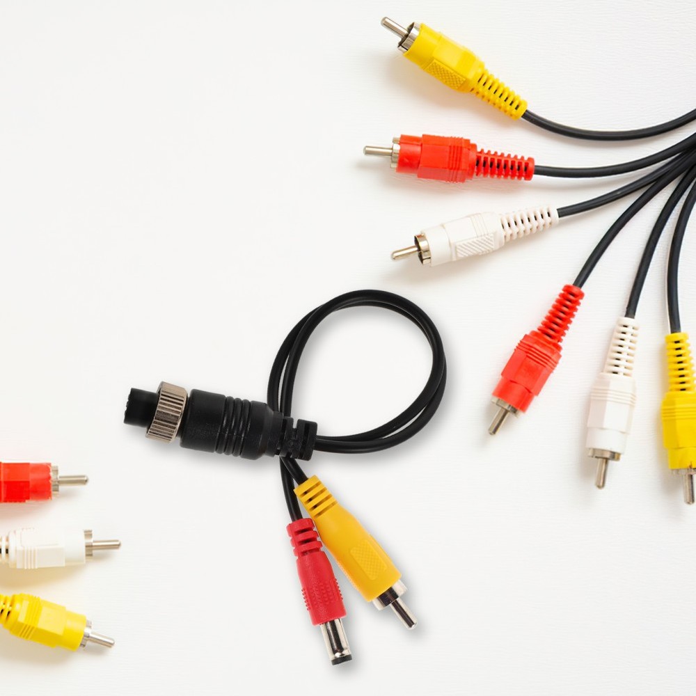 Video Cable Adapter Backup Camera Harness Can Rotation System Rack Cables