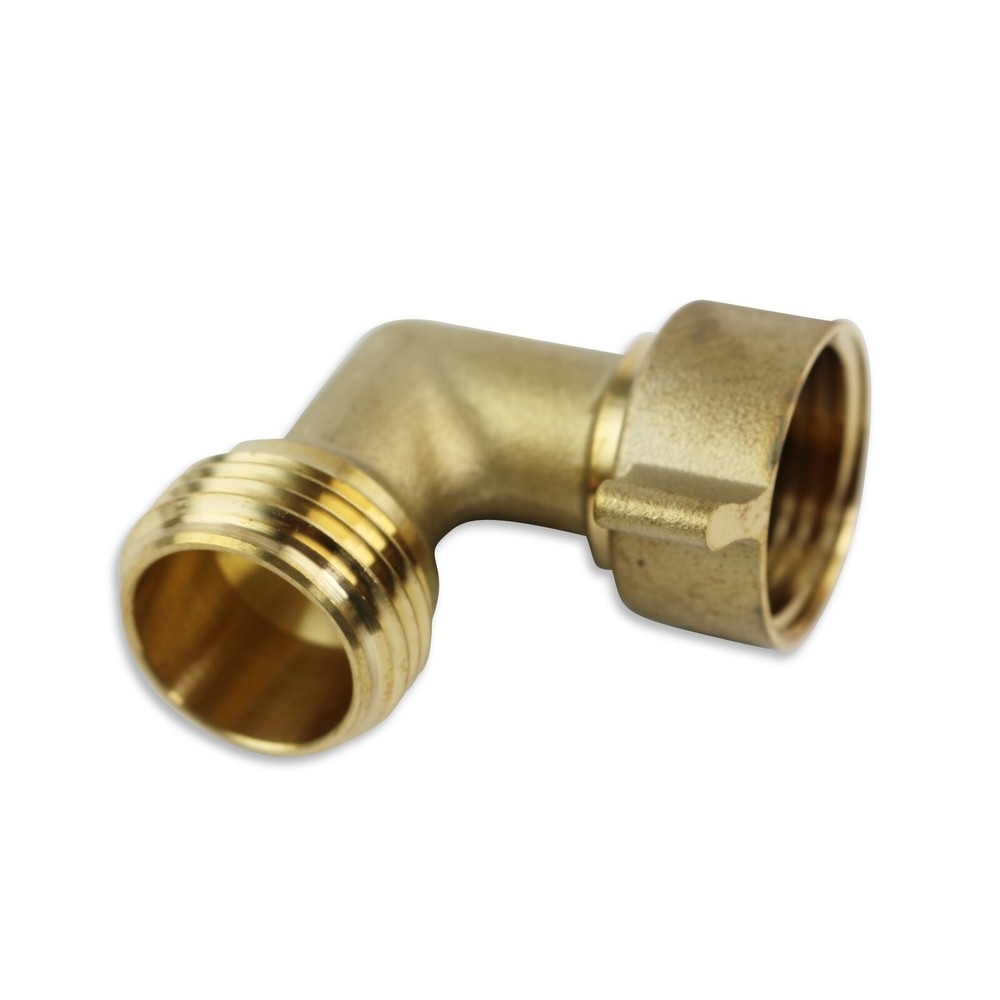 4 PACK Leisure Coachworks 90 Degree Hose Elbow RV Water Fitting Solid Brass 3/4"