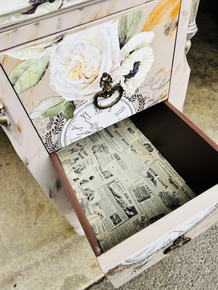 refurbished antique vanity