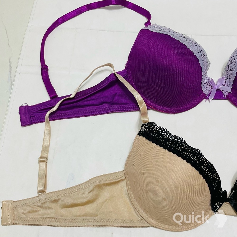 32B - NWT 3 pc Polka Dots Mesh Contour Bras