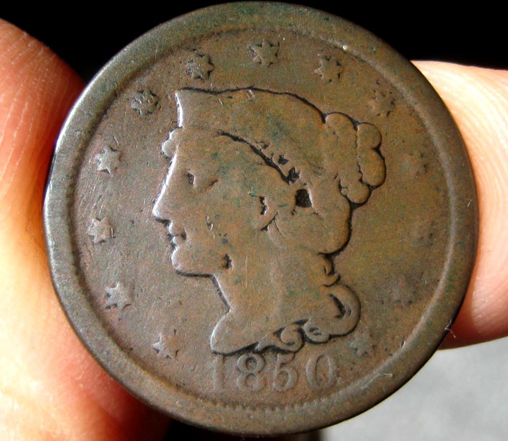 1850 LARGE CENT  ~ Good