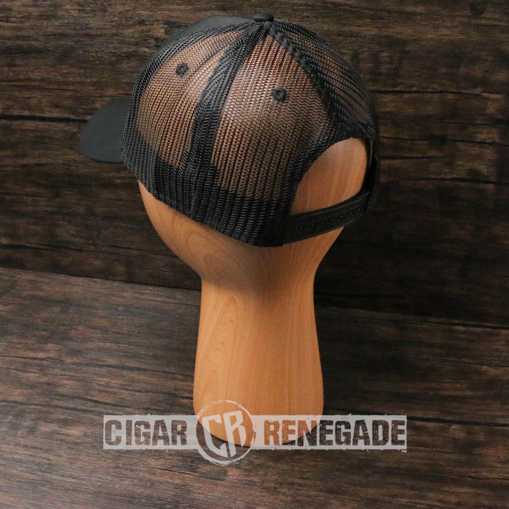 Kristoff Cigar Embroidered Adjustable Cap Hat - Black/Gray