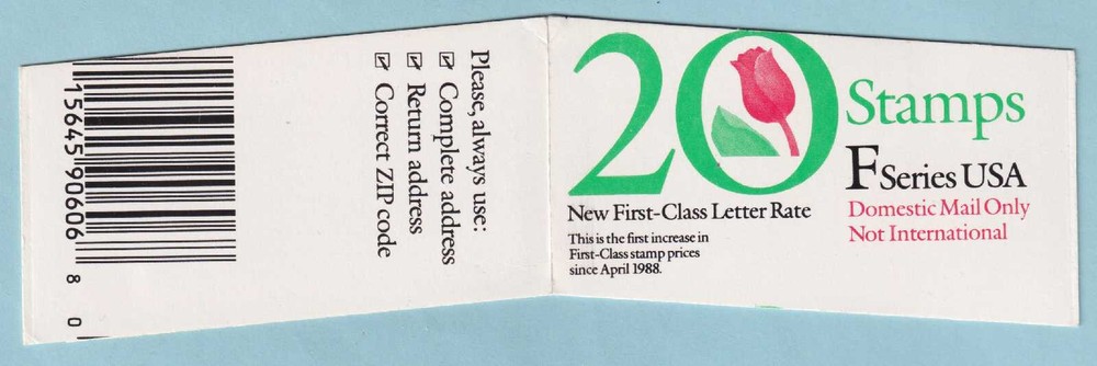 UNITED STATES 2527 ERROR - MISCUT COMPLETE BOOKLET - MNH OG ** - M910