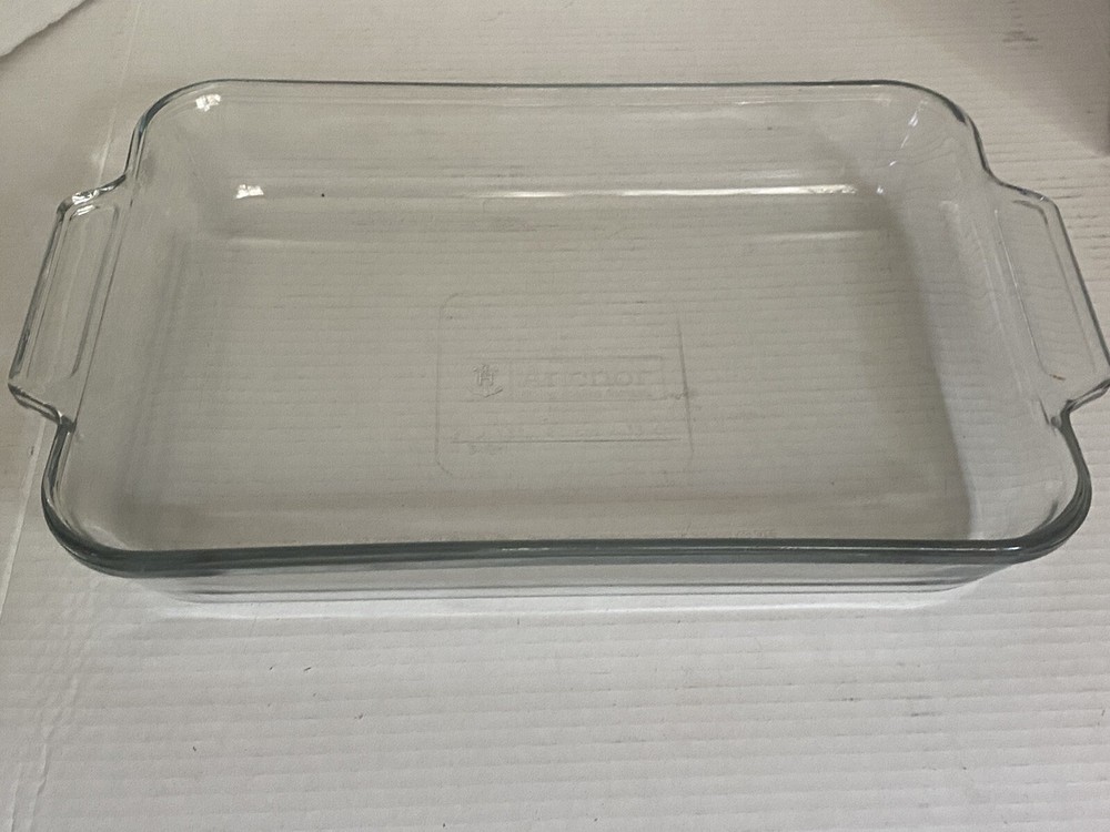 Vintage Anchor Hocking 3 Quart 9X13 Rectangular Casserole Baking Dish USA 41