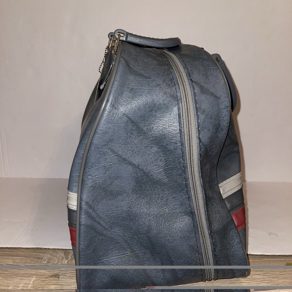 Vintage Leather Brunswick Bowling Ball Single Handle Carrier Bag