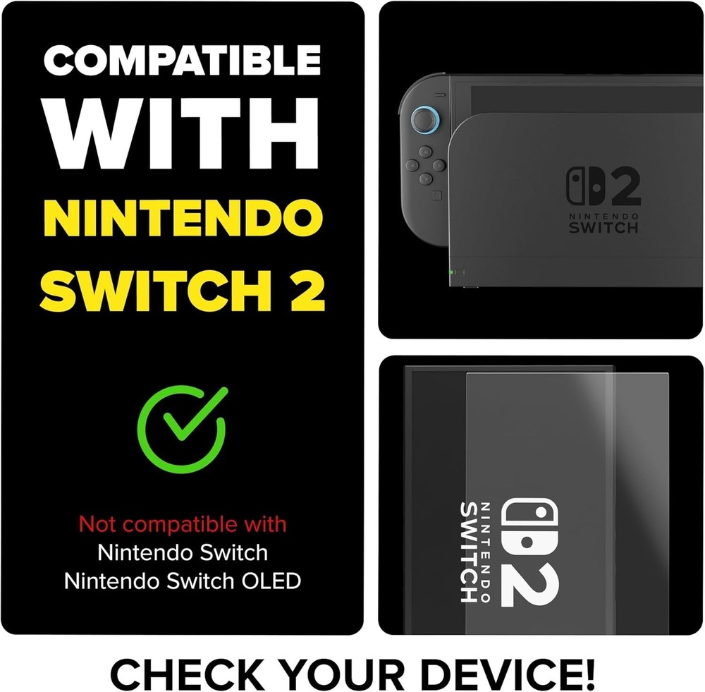 FlexiSchutz® Screen Protector Compatible with Nintendo Switch 2 [2-Pack]