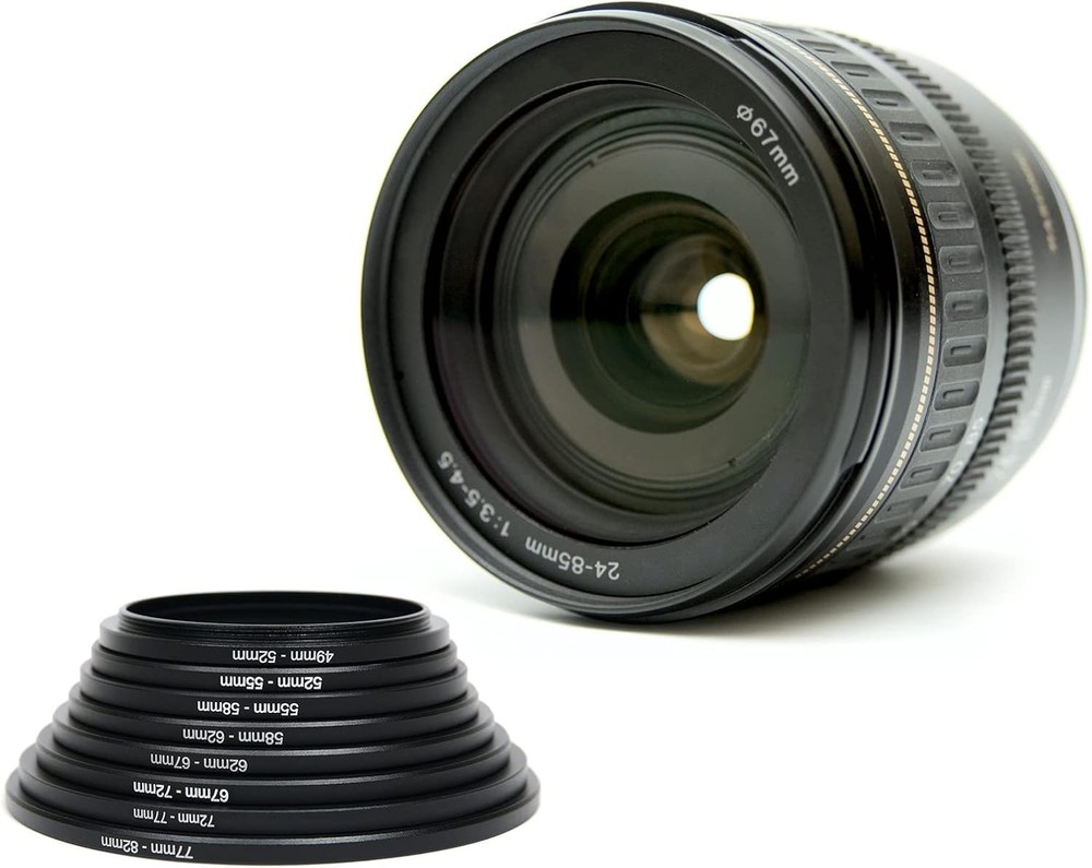 40.5mm-52mm Metal Step Up Ring, 2 Pack Camera Lens Filter Adapter Ring Alumin...
