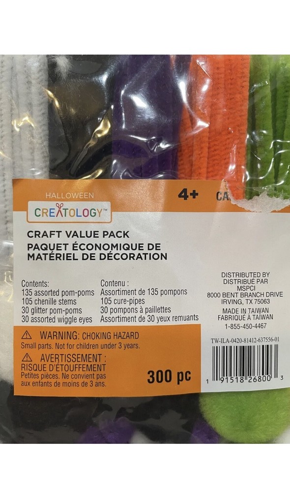 Creatology Halloween Craft Value Pack -  300 Pcs - Age 4+