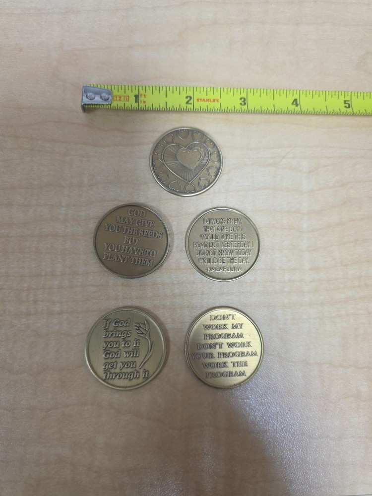 5 Sobriety Coins