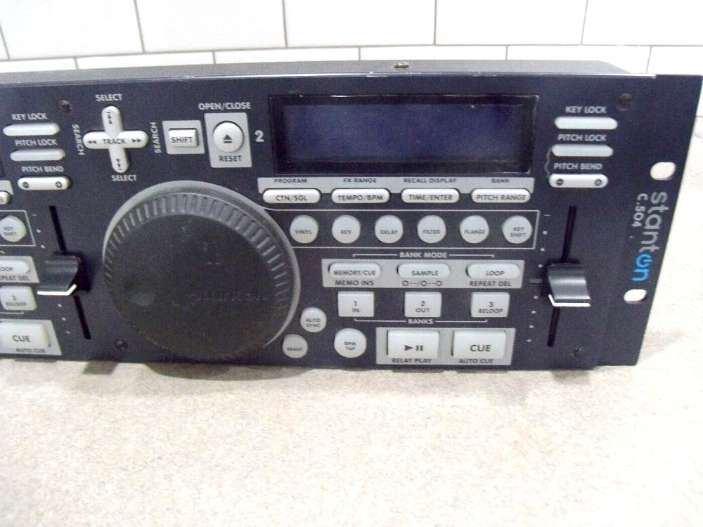Stanton C.504 DJ Dual CD Controller Panel Unit Untested