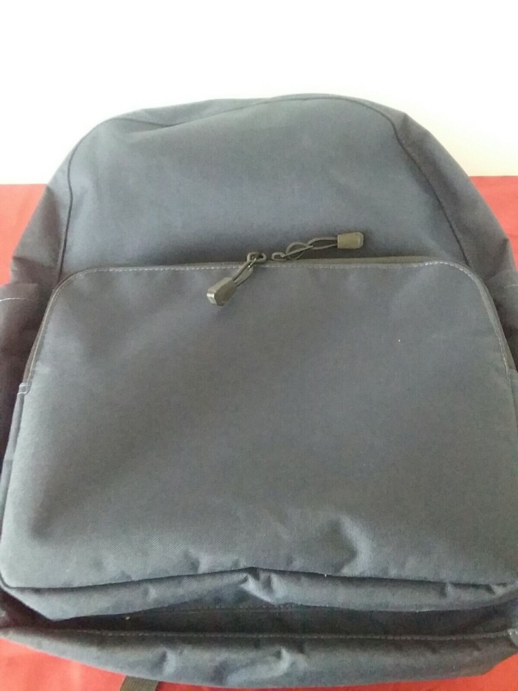 600D Poly Backpack - Navy/ Black